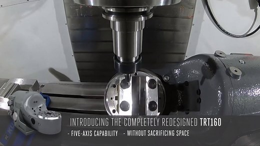 The redesigned Haas TRT160 tilting rotary table puts 5-axis capabilities well within reach of the average job shop. Its smaller size that provides greater mounting flexibility than its predecessor. This is a more compact & versatile 5-axis solution for smaller mills, like our Mini Mill and Toolroom Mills. See all the specs at http://ow.ly/2zLE30mCnSh #HaasCNC #Machining #Manufacturing | Haas Automation, Inc.