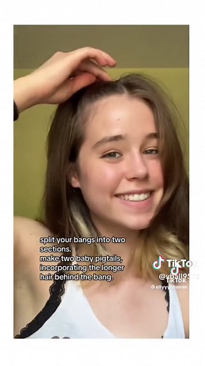 Volleyball Hairstyle Ideas with Curtain Bangs