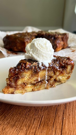 TOASTED COCONUT PECAN BREAD PUDDING Truly everything you could want and more ✨ Recipe below OR comment ‘COCONUT’ to get the recipe sent to you 🤎 #Recipe Details: Toasted Coconut Pecan Topping: - 1 cup dark brown sugar - 6 tbsp butter, melted - 2 tsp cinnamon - Pinch of salt - 1 cup pecan halves - 1 cup shredded coconut Custard: - 1 cup milk of choice - 1 cup heavy cream - 1 1/2 tbsp butter - 1/4 cup 3 tbsp granulated sugar - Pinch of salt - 1 tsp vanilla extract - 4 eggs, at room temp - 12 thic