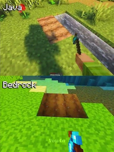Minecraft Actions and Stuff Java vs Bedrock Part 64