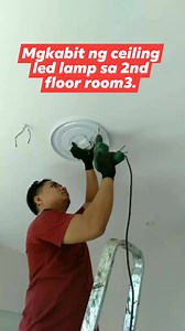13K views · 30 reactions | Magkabit ng New design ceiling led lamp para sa 2nd floor room3.3 color. #electrician #installation #electrical #ceiling #fbreels #fypシ゚viralシ #reelsvideo #fypシ゚ #lamp | Elizalde J. Cinco | Facebook