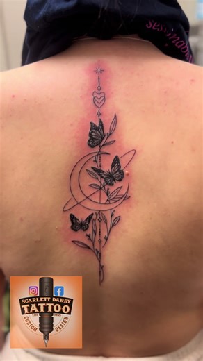 Beautiful spinal piece for Demi the other day! 😄 . . . #tattoo #tattoos #uktattoo #spinetattoo #fyp