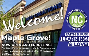 Daycare and Preschool in Maple Grove, MN | New Creations