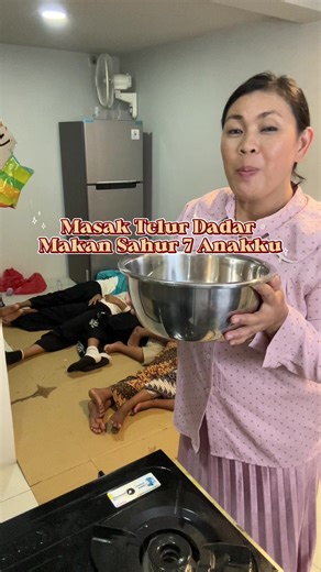 Sahur sederhana bersama anak-anak hari ini❤️ #sahur #ramadhan #fyp