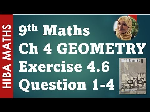9th maths exercise 4.6 question 1-4 chapter 4 practical geometry tn samacheer hiba maths