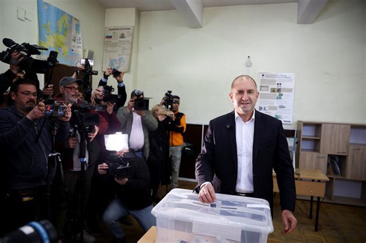 Bulgaria's pro-Russian former president set for landslide election win, exit polls show