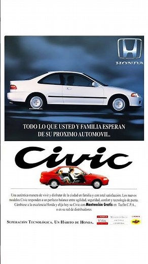 Honda Civic Coupé 5ta generación Chile 1994 #honda #hondacivic #civic