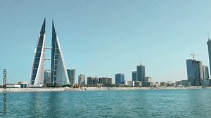 Beautiful view of Bahrain Bay, Manama, Bahrain
