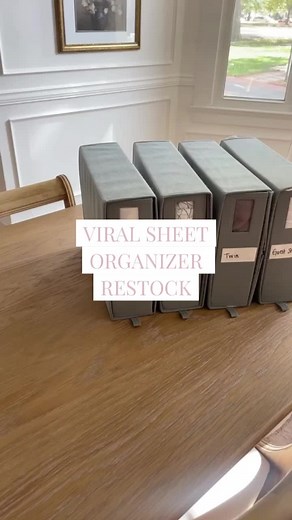 Amazon Restocked Viral Sheet Organizer | 2 Sizes, 2 Colors Available