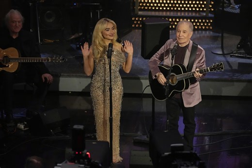 Sabrina Carpenter & Paul Simon's "Homeward Bound" SNL50 Duet Was Harmonizing Gold