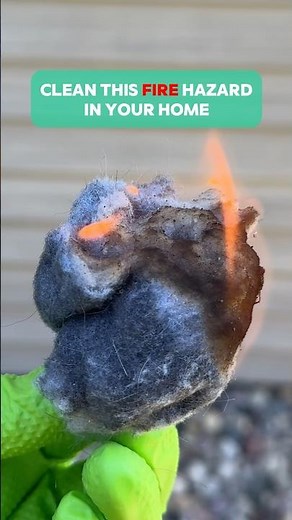 Lint Buildup in Your Dryer Vent Can Cause a Fire