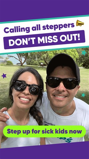 This is your LAST CHANCE to join the Super Steps challenge and brighten the lives of sick kids in hospital.  ➡️ Walk or run 10,000 steps a day ⭐️ Feel fit and fabulous ❤️ Bring happiness with every step ⏳ Registration is free, but you’ll need to hurry! Sign up now for the ultimate feel-great experience – you won’t regret it! ‍♀️ | Starlight Children's Foundation Australia | Facebook