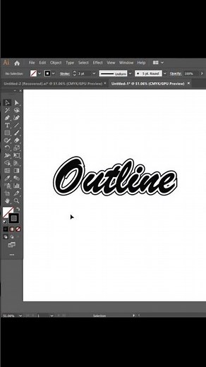 how to create a outline in adobe illustrator | adobe illustrator