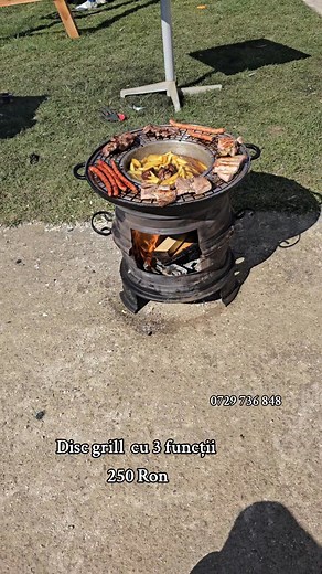 116K views · 1.5K reactions | Disc grill pentru prăjit copt sau fript 珞 | Mobilier Rustic | Facebook