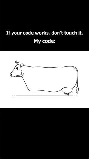 “If it works… don’t touch it” 😭💀 Every Developer Ever #shorts