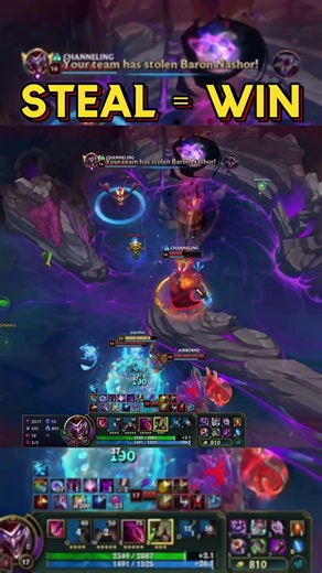 PERFECT TIMING FOR STEALING BARON #leagueoflegends #gaming #shaco #papishac