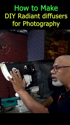 How to Make DIY Radiant diffusers for Photography #shorts