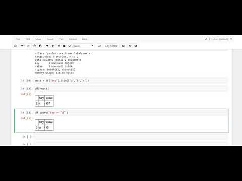 Pandas isin - How I implement the 'in' and 'not in' Pandas Methods