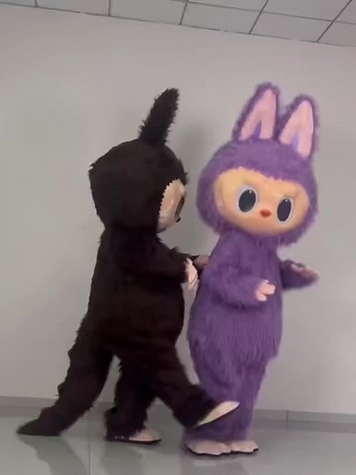 Inflatable Labubu Mascot Costume for Party Fun