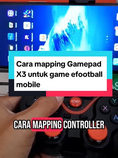 Cara Mapping Gamepad X3 untuk eFootball Mobile