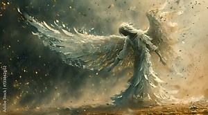 The last angel that tried to save humanity is destroyed by a shockwave of an explosion