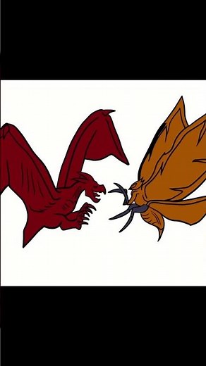 Como dibujar Rodan vs Mothra #monsterverse