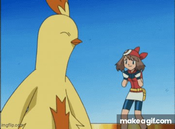 Pokemon - May's Combusken on Make a GIF