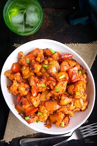 Chilli Gobi | Chilli Cauliflower | Video - Nish Kitchen