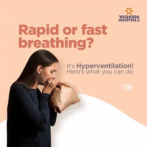 1.7K views · 38 reactions | Hyperventilation is usually a result of nervousness, anxiety and other emotional stress. It causes rapid breathing leading to low carbon dioxide levels in the body and makes you feel light-headed and fall short of breath. Play the video to learn simple breathing exercises to help you overcome it! #HyperVentilation #BreathingIssues #Anxiety #BreathingExercises | Yashoda Hospitals | Facebook