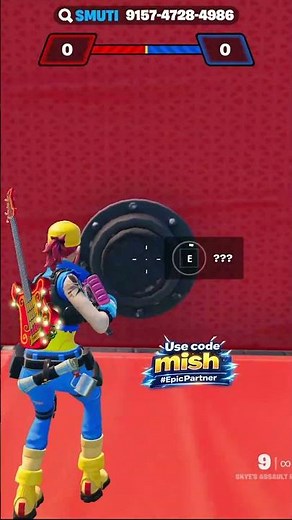 FORTNITE GOATED Red vs Blue (Smuti) Slime Rifle Secret Code #shorts