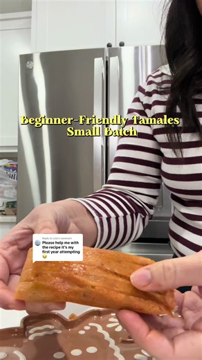 Replying to @Lina If you’d like a more detailed recipe of how I made each part (carne, salsa, and masa), just let me know! Sorry I was a rush that day 🫶 I’ll be making more this weekend anyway because practice makes perfect 🤍 #tamalesmexicanos #tamaleseason #christmasfood #cook #tamales