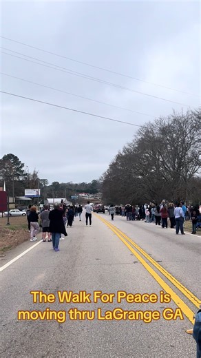 Monks Walk for Peace Through LaGrange, GA