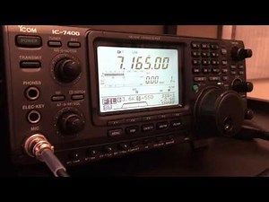 Icom IC-7400 listening to Bob HB9ASQ