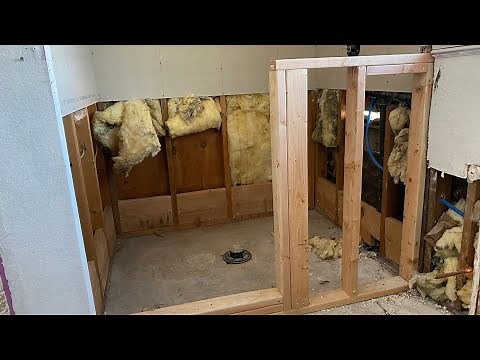 How to frame shower pan and pony wall makes it ready for Hot mop