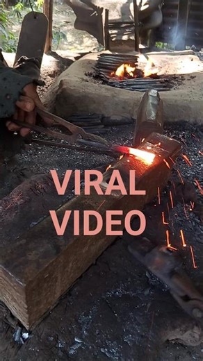 Village Blacksmith Work – Hot Iron Forging Process #amerika #shorts #1million