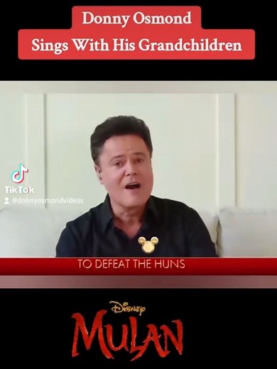 Donny Osmond Sings 'I'll Make a Man Out of You' (Mulan)