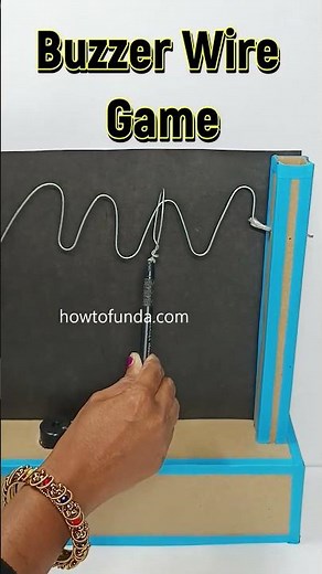 buzzer wire game working model - shorts - howtofunda