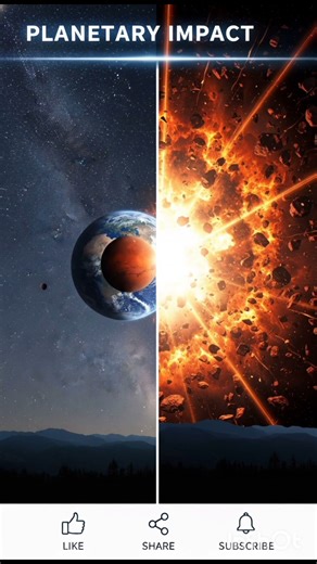 🌍🔴 “What If Earth Collided With Mars?” Amazing facts