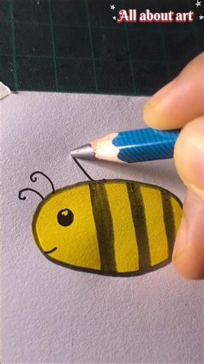 how to draw a bee