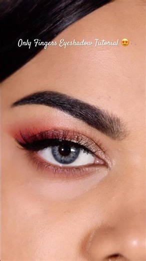 ONE MINUTE EYESHADOW LOOK USING FINGERS! No brushes eye makeup | spring holi makeup #holi2026