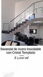 💠💠 Barandal de Acero inoxidable con cristal templado 10mm claro $ 3,000 ml Elegante solución para tu hogar 🏠 ☎️☎️ llama y solicita tu cotización al 667 416 4012 o manda WhatsApp 📲 estamos para servirte 👷 💳 Aceptamos pagos con todas las tarjetas de crédito a 3 y 6 meses sin intereses 💳 #cristalestemplados #aluminio #vidrio #aceroinoxidable #Barandales #puertas #ventanas #baños #FIJOS #canceldebaño | Cristales Templados CLN