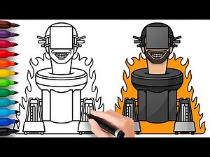 HOW TO DRAW FLAMETHROWER | Skibidi Toilet - Easy Step by Step Drawing