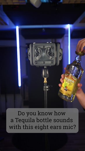 3D Audio Test No. 6 - Tequila Bottle #soundcheck #8daudio #3daudio #satisfyingsound #headphonesounds #binauralaudio