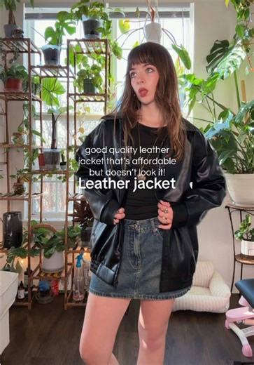 Oversized Leather Jacket: S Size Style Guide