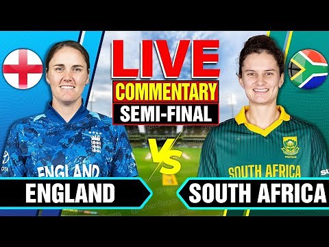 🔴Live: England vs South Africa | 1st Semi-Final | Live Cricket Score & Commentary