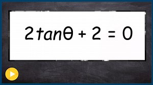 Solve trig equation with tangent