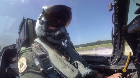 US Navy Cockpit-View During Air Show