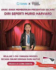 🗣1-1 KURSUS PRESENTASI DAN PUBLIC SPEAKING UNTUK ANAK-ANAK 5-15 TAHUN 🏆 Kami membantu anak Anda berbicara seperti native (penutur asli) dan mendapatkan lebih banyak kesempatan ✅ Anak-anak belajar 1-on-1 secara langsung dengan penutur asli yang berkualifikasi dan memiliki aksen American atau British. ✅ Anak-anak belajar melalui kurikulum STEAM yang terintegrasi dengan permainan dan kuis ✅ Belajar kapan saja, di mana saja ✅ Orang tua dapat memantau perkembangan anak dengan mudah ✅ Anak-anak bela