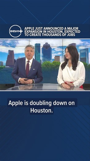 Apple just announced a major expansion in Houston, expected to create thousands of jobs