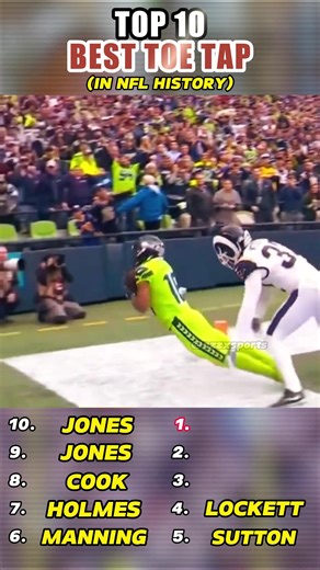 Top 10 “Best Toe Tap”moments in NFL 🏈🔥🔥🔥 #nfl #nflhighlights #nflfootball #nfltiktok #fyp